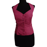 Corsete Tafetan Fucsia 