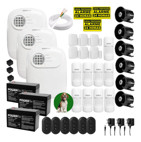 Kit Para Instalador De Alarme Completo Sensores Sf Intelbras