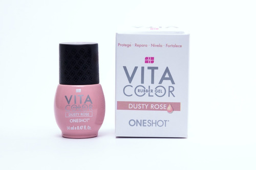 Vita Color Rubber Gel One Shot Con Vitaminas Y Calcio