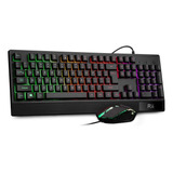 Rii Rk400 Rgb Combo Teclado Y Mouse Juegos, Teclado 3 Led 6