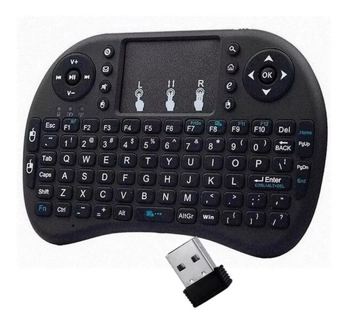Controle Teclado Mouse Smart Tv Android Sem Fio Touch Usb
