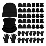 48 Piezas Gorros De Invierno Guantes Conjunto De Calentadore