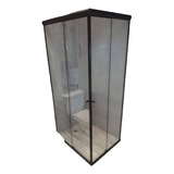 Box Ducha Cabina 90x90 Recto Transparente Sin Receptáculo