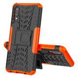 Funda Heavy Duty Negra Naranja Para Samsung Galaxy A02