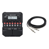 Pedal De Efecto Para Guitarra Zoom G1 Four  Negro Más Cable