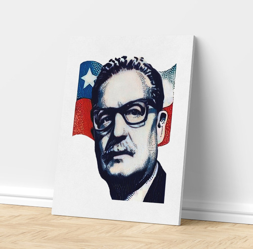 Cuadro Canvas 50x40 Cm - Presidente Salvador Allende Gossens