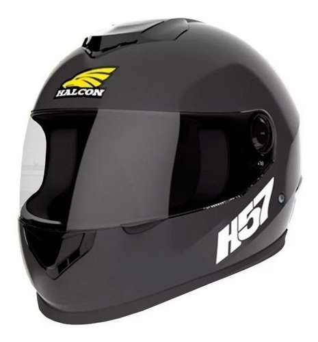 Casco Para Moto Integral Halcon H57  Negro Talle S 