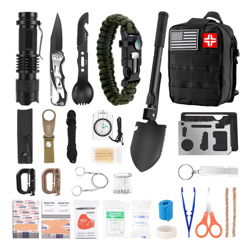 Kit Supervivencia Emergencia Primeros Auxilios Equipo Táctic