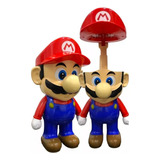 Lampara De Mario Bros Y Luigi Recargable 31cm Recargable