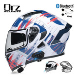 Bluetooth Casco Abatible Doble Visor Sweet Death Calavera