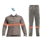 Conjunto Camisa E Calça Uniforme Refletiva P M G Gg Xg Cores