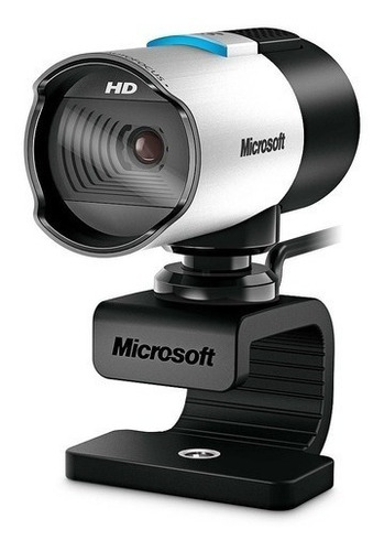 Câmera Web Microsoft Lifecam 5wh-00002 Hd 30fps Cor Cinza/preto