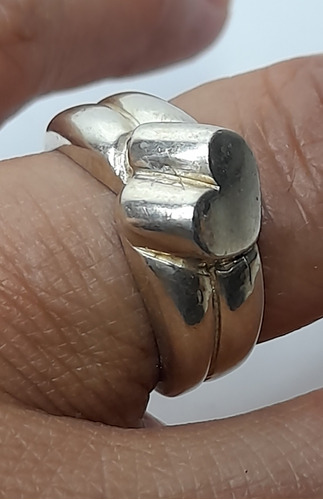 Anillo De Plata Vintage Corazón San Valentin