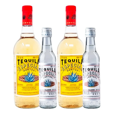 Duo Pack Tequila Especial Newton Joven 1l Con Pacha 250ml | Envío gratis