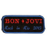 Patch Bordado - Bon Jovi - Rock In Rio 2013 - Importado