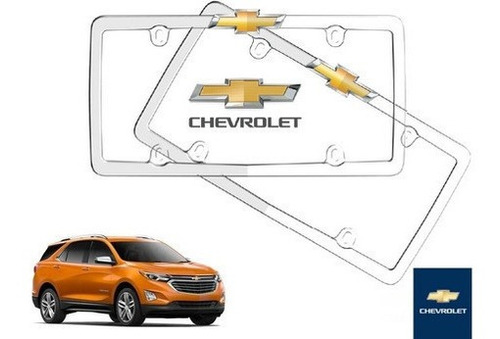 Par Porta Placas Chevrolet Equinox 2020 Original