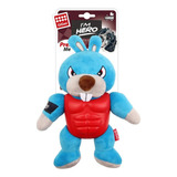 Peluche Para Perro Gigwi I'm Hero Conejo Con Sonido Color Celeste