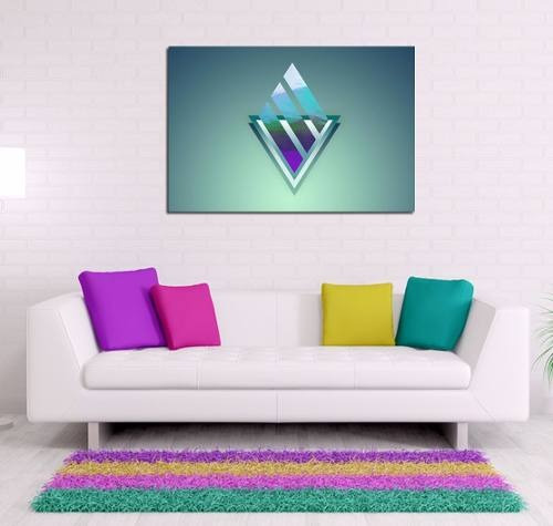 Vinilo Decorativo 50x75cm Hipster Triangulos Moderno Deco