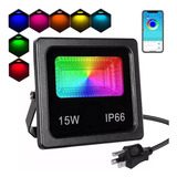 Reflector Led Rgb 15w Luses Led De Colores Exterior Ip66