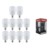 Kit 10 Lâmpadas Led Bulbo E27 20w Branco Frio Bivolt Avant