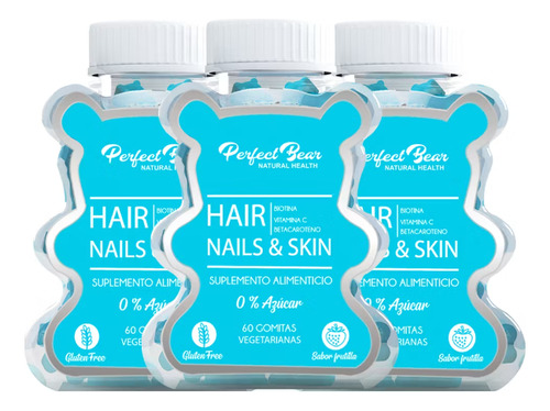 Biotina Vitaminas Gomitas- Hair Nails & Skin 3 Meses