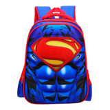 Morral Superman 3d Músculos Maleta Super Héroe