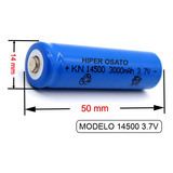 Kit 2 Baterias 14500 Hbh 3.7v/4.2v + Novo Carregador Duplo