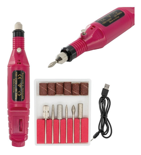 Kit Pulidor Esmeril De Uñas Drill Semiprofesional + Regalos