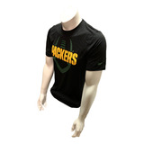 Nike Dri Fit Men's Green Bay Packers Black Short Sleeve  Eep