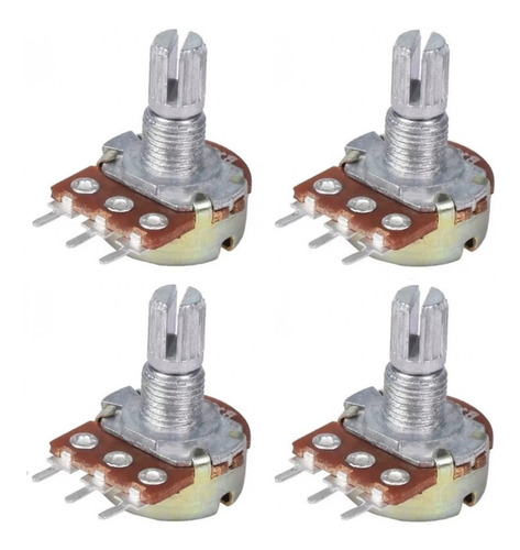 Potenciómetro Lineal 5k 1v X4 Un Para Arduino Emakers