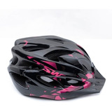 Capacete Para Ciclista Com Led Traseiro Raptor 2 Regulavel 54/58 Medio Tsw Cor Rosa Tamanho M