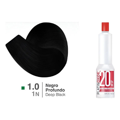 Tinte Nutrapel Colortech Zero Sin Amoniaco 20 Vol. 1.0 Negro Profundo | MercadoLibre