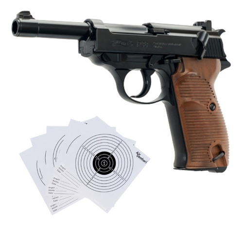 Pistola Walther P38 Blowback Co2 Bbs .177 Xchws C