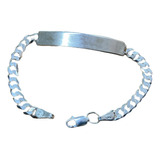 Esclava Barbada Plata Fina .925 Joven  16 Cm. Unisex.