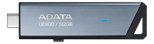 Memoria Usb-c 512gb Adata Aue800 Flash Drive 3.2 Plata