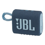 Bocina Jbl Go 3 Portátil Correa Bluetooth Waterproof Blue 