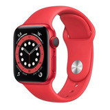 Apple Watch  Series 6 (gps+cellular) - Caixa De Alumínio Vermelho De 40 Mm - Pulseira Esportiva Vermelho