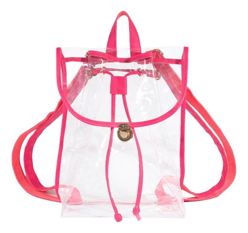 Mochila Visual De Pvc Transparente