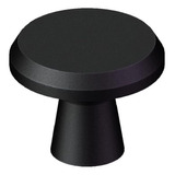 (4-pack) Viborg Round Cabinet Knobs And Pulls, Matte Black M