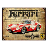Cartel Chapa Publicidad Antigua Ferrari X285