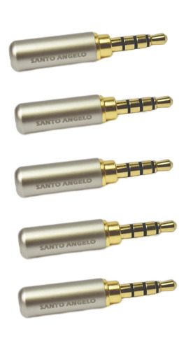 Kit 5 Plugs Conector P3 Sas Op03 Santo Angelo