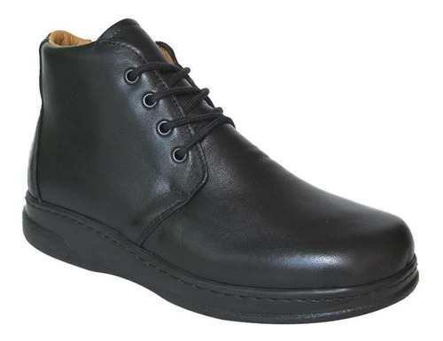 Zapato Botín Dama Terapie 127 Piel Cordero Negro Diabétic