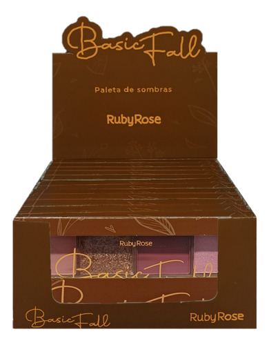 12 Paleta De Sombras Basic Fall Hbf527 Ruby Rose Atacado Sj