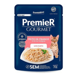 Premier Raçao Molhada Gourmet Gatos Filhotes Frango Aroz Int