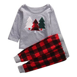 Conjunto Navidad Niño Sweater+pantalón Cuadros