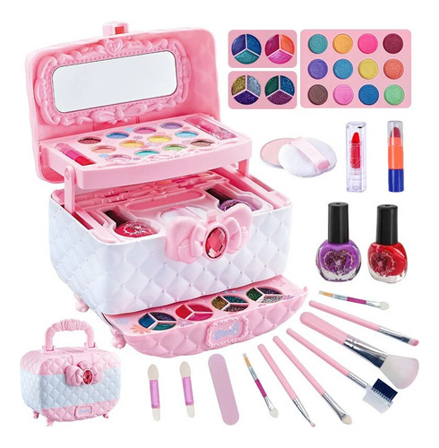 - Caja De Juegos De Cosméticos Para Niñas, Princesas,