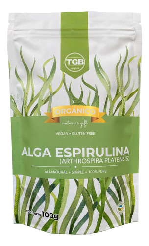 Alga Espirulina Orgánica Pura Polvo 100 G