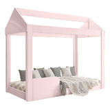 Cama Infantil Casinha Montessoriana Com Colchão Rosa J&a