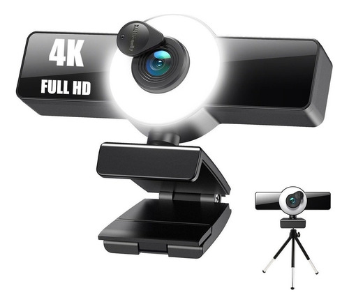 Led 4k 2160p 60fps Zoom Automático Microfone Webcam Webcam 1