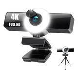 Led 4k 2160p 60fps Auto Zoom Micrófono Webcam Cámara Web 1